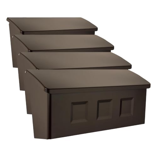 Image of Architectural Mailboxes Wayland Wall Mount Mailbox, Rubbed Bronze, Small (Pack of 4)