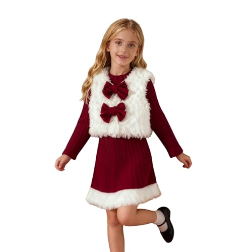 Kleid Mädchen Weihnachten Elegantes Partykleid für Mädchen mit...