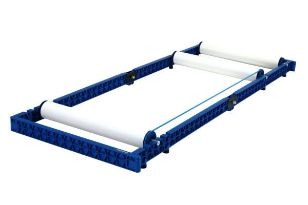 Compact Blue aparato de ventilación manual recargable USB para camping y viajes en coche