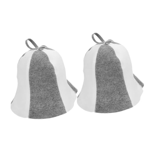 HAPINARY 2pezzi Cappello Sauna in Cappello Protettivo Bagno Accessori per Sauna Vapore Confezione Cappelli Sauna Sauna Vapore Portatile Accessori per Sauna in per Doccia