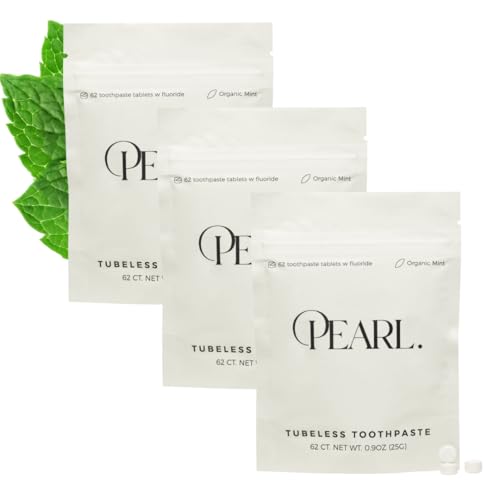 Pearl Fluoride Mint Toothpaste Tablets, 186 Count