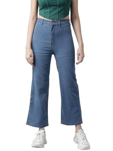 Image of GUTI Womens High Rise Crop Length Jeans()