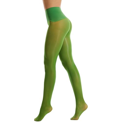 Image of Frola Oil Shiny Stockings Pantyhose 360Seamless Crotch High Waist Smooth Tights for Women