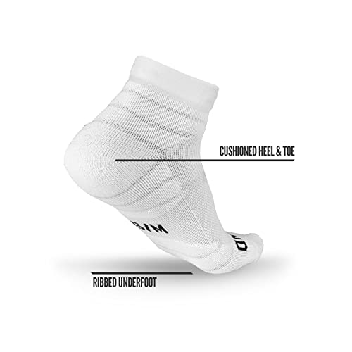 3 Pairs Nxtrnd Quarter Socks for Men & Boys, Padded Athletic Socks for Football3