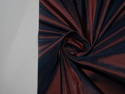Taffetas de soie bleu orange TAF#176 : fini les tissus mous, structurez vos robes de bal et vestes