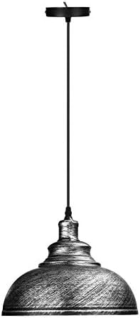 LEDSone LEDSone Moderne kroonluchter plafondlamp hanglamp E27 industriële Vintage hanglamp (geborsteld zilver)