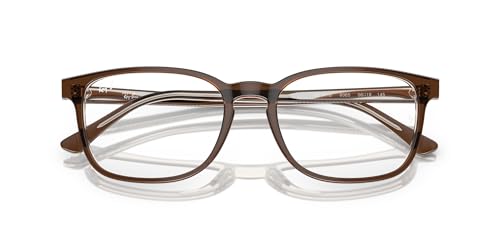 Image of Ray-Ban RX5418 Prescription Eyewear Frames, Brown On Transparent Light Brown /Demo Lens, 56 mm