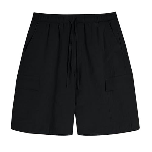 Pantalon de survêtement noir confortable à taille élastique
