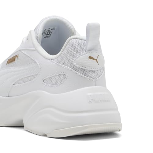 Puma Sneaker Donna Cassia 2.0, Puma Bianco Puma Oro Puma Bianco, 39 Eu - 2