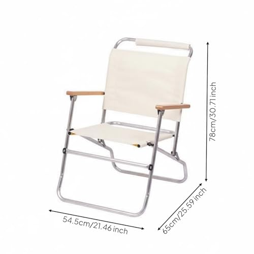 Chaise de plage rayée portable avec structure haute résistance - 4