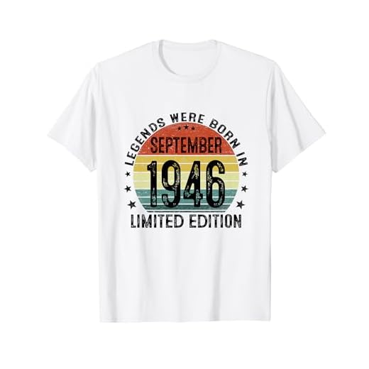 Las Leyendas Nacen Septiembre 1946 Regalo 78 Años Cumpleaños Camiseta