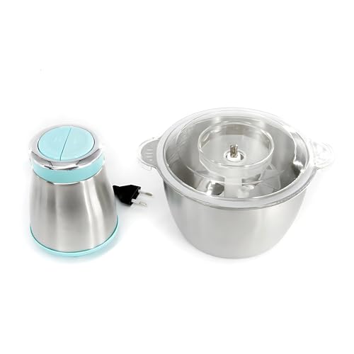 Image of SELLER ZONE Electric Food Processor with 700W Heavy-Duty Motor & 2L Stainless Steel Bowl, 2-Speed Modes for Meat, Vegetables & Onion (Electric Chopper)