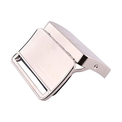Cigarette Machine 2 Pieces Cigarette Rolling Machine Cigarette Rolling Machine ,Manual Cigarette Tobacco Rolling Machine Portable Metal Box For Rolling Tobacco,Smoking Roller And Storage Case Cover