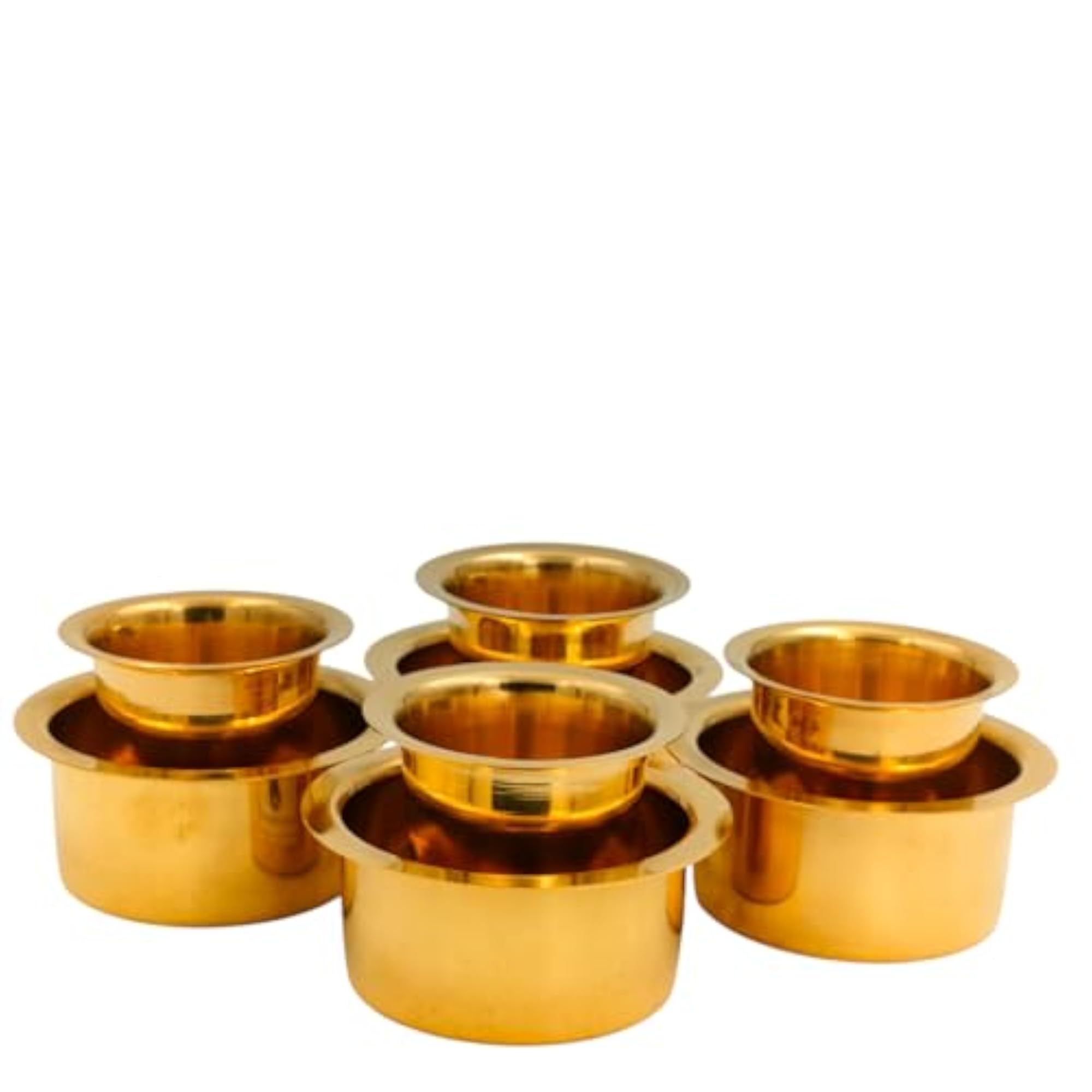 Brass Dabara Set, Traditional Coffee Tumbler for Serving