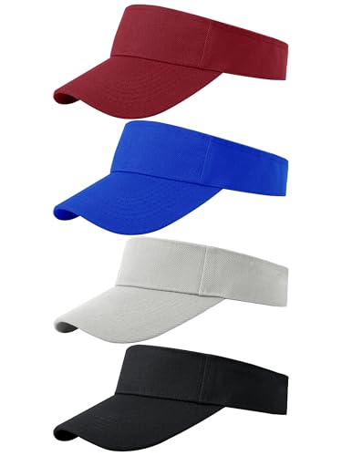 Image of Cooraby Sports Sun Visor Hats Adjustable Sun Visor Caps for Women and Men