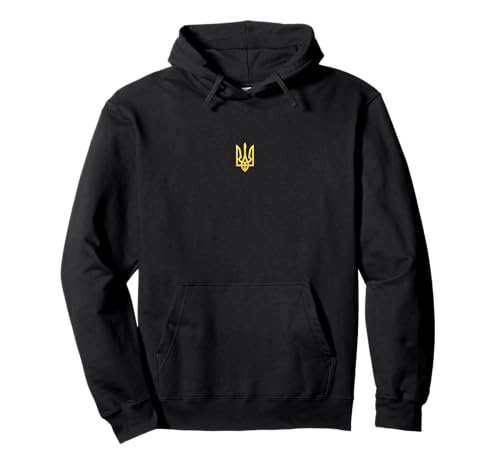 Ucrania Sudadera con capucha Trident Tryzub Militar Patriótico Ucraniano Sudadera con Capucha