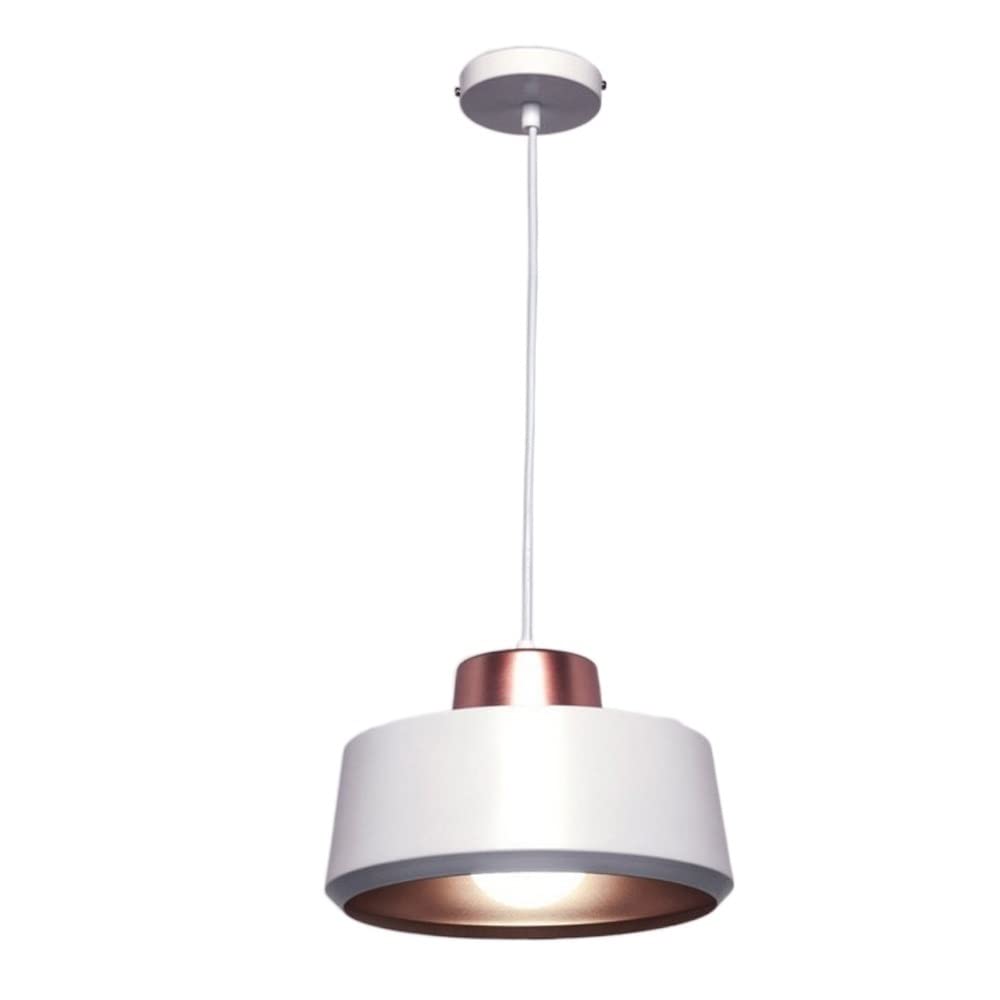 Lámpara de techo colgante E27 de aluminio y metal creativo para salón de té