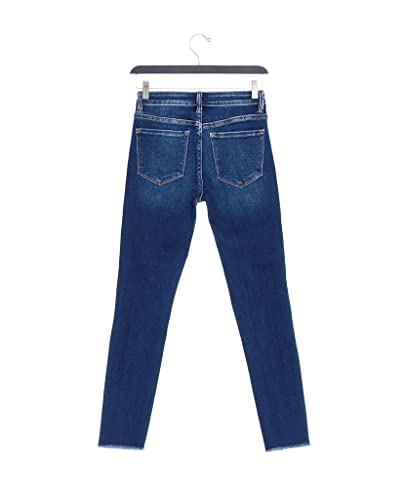 VERVET by Flying Monkey Dark Blue Stretch Skinny Jeans Whisker Fading Wash4