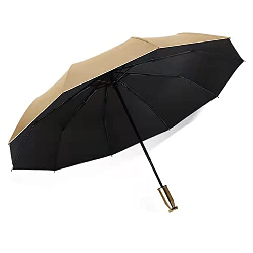 Parapluie automatique métal résistant au vent, pliage portable 10 nervures