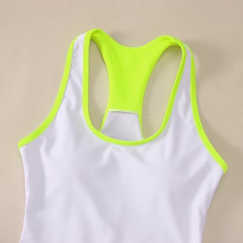 Image of IZYJOY Kids Girls Tennis Golf Dress Outfit Sleeveless Racerback Dresses with Shorts Pockets Sport Athletic 2 Piece Sets