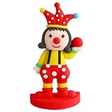 Décoration polyvalente: qu'elle soit utilisée comme gâteau de gâteau pour les fêtes, un ajout excentrique à votre décoration intérieure ou un ornement de bureau, cette figurine de clown est sûre d'éclairer n'importe quel espace..Sa taille compacte facilite la place à divers endroits.