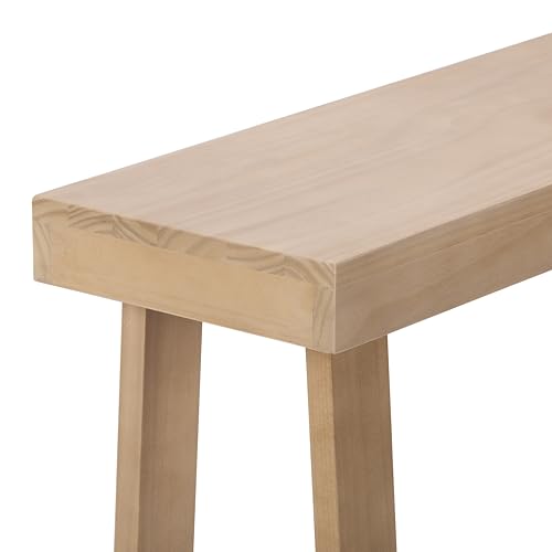 Plank+Beam Solid Wood Console Table, 36 Inch, Sofa Table, Narrow Entryway Table for Hallway, Behind The Couch, Living Room, Foyer, Easy Assembly, Blonde