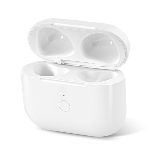 Wireless Charging Case Replacement Compatible with AirPod 4th Generation Air Pod 4 Charger Case to USB-C Without EarbudsWhite