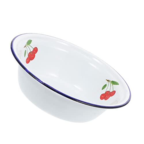 Bowl de Mezcla Esmaltado Redondo Cherry Porcelana Ligero miniatura 1