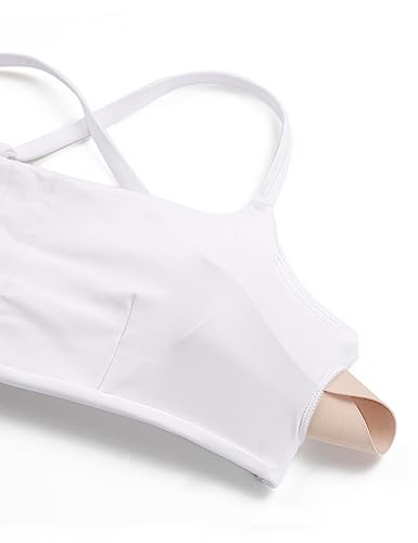 Image of CRZ YOGA D-DD Scoop Neck Bikini Tops | Removable Pads, Adjustable Spaghetti Straps, Swim, Bathing Suit Bra for Women