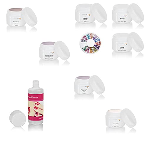 UV Gel Starterset Set, Nagelstudio Set, Anfängerset, Maniküre, Pediküre, UV Farbgele, UV Systemgele, Nailart, French… – Bild 3