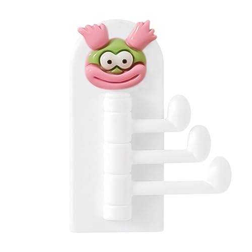 Creativos ganchos autoadhesivos para ropa, lindos ganchos de pared autoadhesivos, ganchos de pared con dibujos animados creativos para la pared, decoración de pared, rotación de 180 grados, para