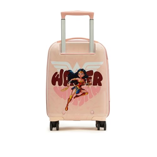Image of YAYAVAR Princess Kids Trolley Suitcase - 45L | Hard-Sided Printed Cabin Luggage with 8 Wheels, Scratch Resistant, Lightweight Travel Bag (50cm)