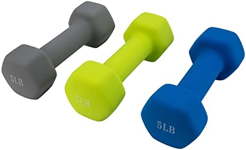 1LB Dumbbells Set of 2 Exercise & Fitness Dumbbell for Home Gym Women