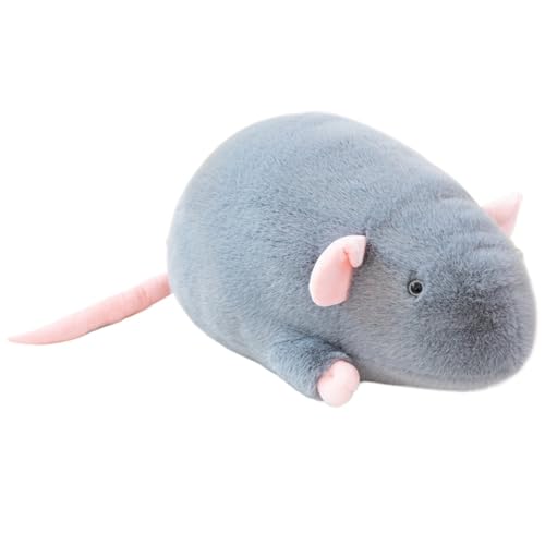 KUKUShining Ratón De Peluche, Rata Realista Suave Tierno Juguete De Peluche For Decoración del Hogar Regalo For Niños Coleccionistas(Gray,35cm/13.8in) KUKUShining Ratón De Peluche, Rata Realista Suave Tierno Juguete De Peluche For Decoración del Hogar Regalo For Niños Coleccionistas(Gray,35cm/13.8in)