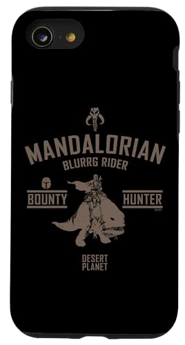 Coque iPhone 8 Star Wars Le Mandalorien - Idée cadeau geek Mando Rider pour iPhone SE