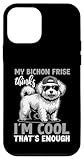 Este My Bichon Frise piensa que soy genial. Es suficiente diseño ideal para los amantes y propietarios de Bichon Frise.