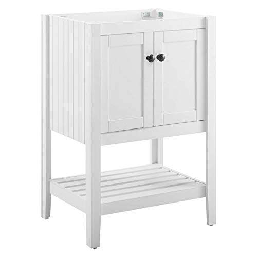 Modway EEI-3919-WHI Prestige 23" Bathroom Vanity Cabinet in White (Sink