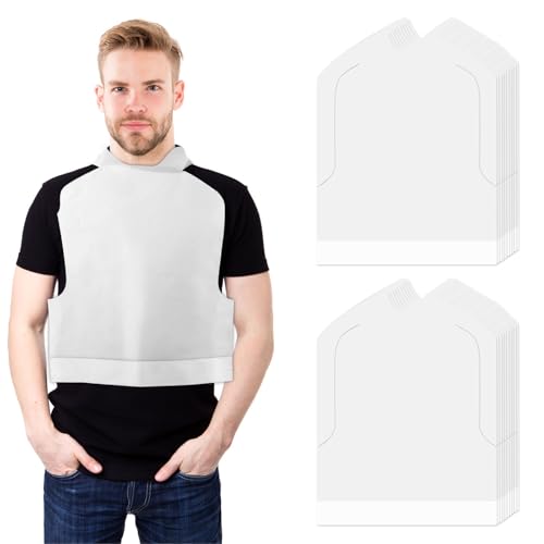 Bavoirs jetables en plastique adultes pour manger sans tacher ses vêtements