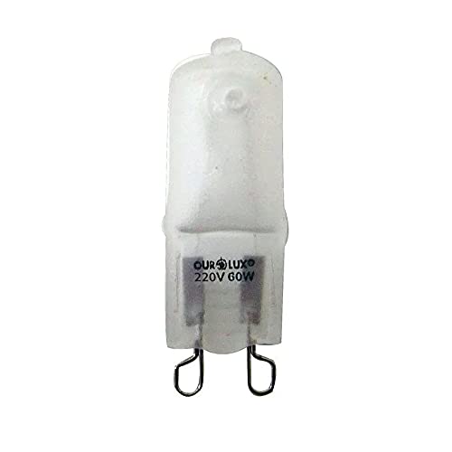 Lâmpada Halógena Bipino G9 60W 220V Fosca 2800K OUROLUX