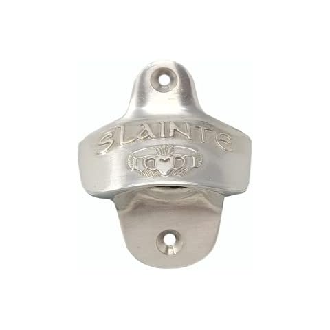 Exclusively Irish Slainte Claddagh Bottle Opener Celtic Kitchen Bar Tool (Satin Nickel) Cover
