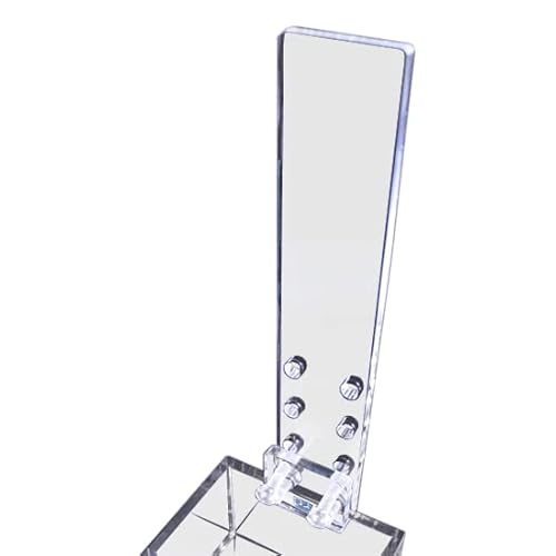 アクリルライトスタンド 日本製 直型 高25cm 4段調整可能 丈夫な分厚い8mmキャスト板を使用 端材工房