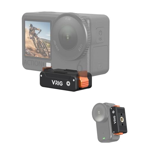 Image of VRIG Magnetic Quick Release Base for DJI OSMO Action6 /Nano,Magnetic Mount with 1 /4 inch Threaded Hole Compatible with DJI OSMO Action6 /Nano Quick Release Adapter