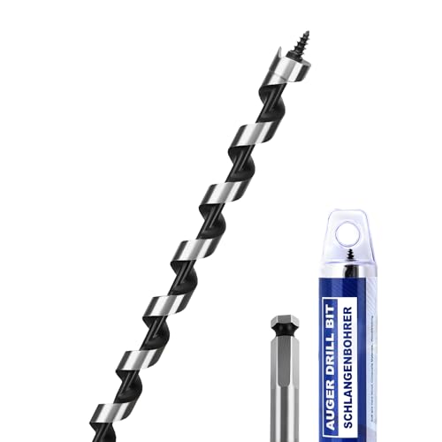 15/32" X 39.37" Auger Bit for Wood, 12x1000mm Extra Long Auger Drill Bit