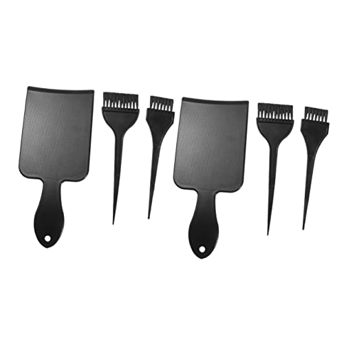 BESTYASH 2 Juegos Herramientas de Teñido de Cabello Kit de y Tablero de Coloración para Casa o Salón Negro