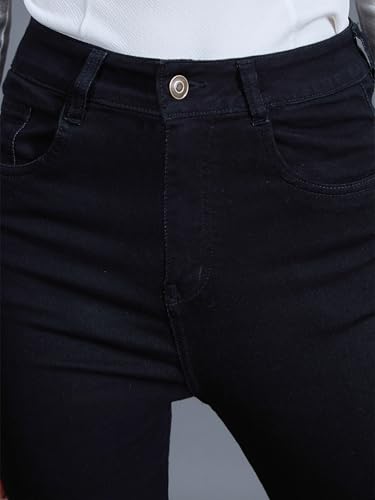 Image of Miss Chase Women's Skinny Fit High Rise Regular Length Denim Stretchable Jeans