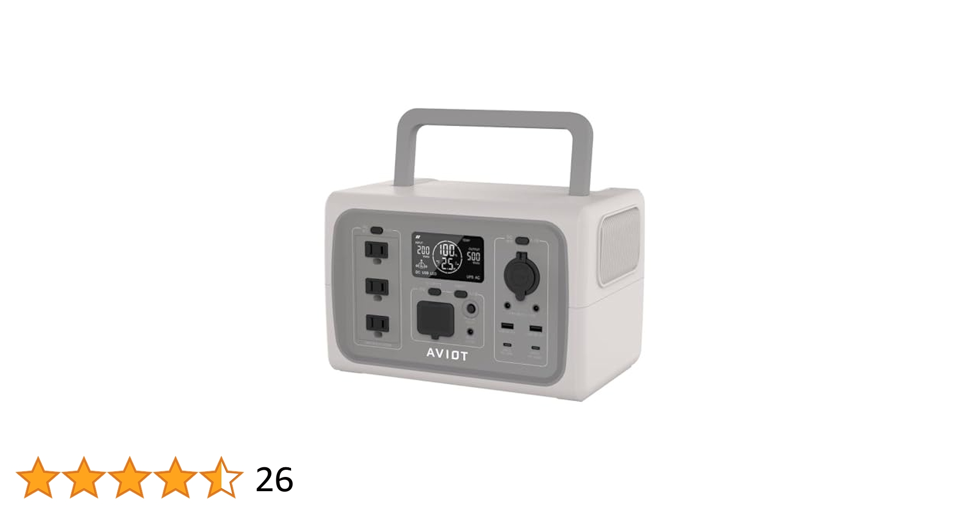 Amazon.co.jp: AVIOT PS-F500 ベージュ ポータブル電源 リン酸鉄