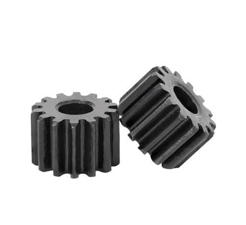 Bevel Gear Pinion Hardware Mechanical 1pcs Spur Gear 1M-12T/13T/14T/15T/16T/17T/18T/19T/20T/21T/22T Carbon Steel Blackening Cylindrical Gear Transmission Accessories(1M17T - Bore 6mm)