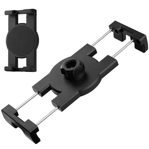 Tablet Holder Clamp Clip Mount Replacement with 17mm Ball Joint Socket for Tablet/iPad/Nexus/Switch/iPhone,Ball Hole Compatible with Diameter of 0.669 inch /17mm Ball Head,Multi-Angle Adjustable