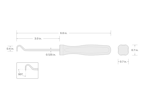 Image of TEKTON 90-Degree Blunt Hook | PNH24104