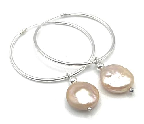 Créoles perles baroques roses en argent pour illuminer vos tenues d'été